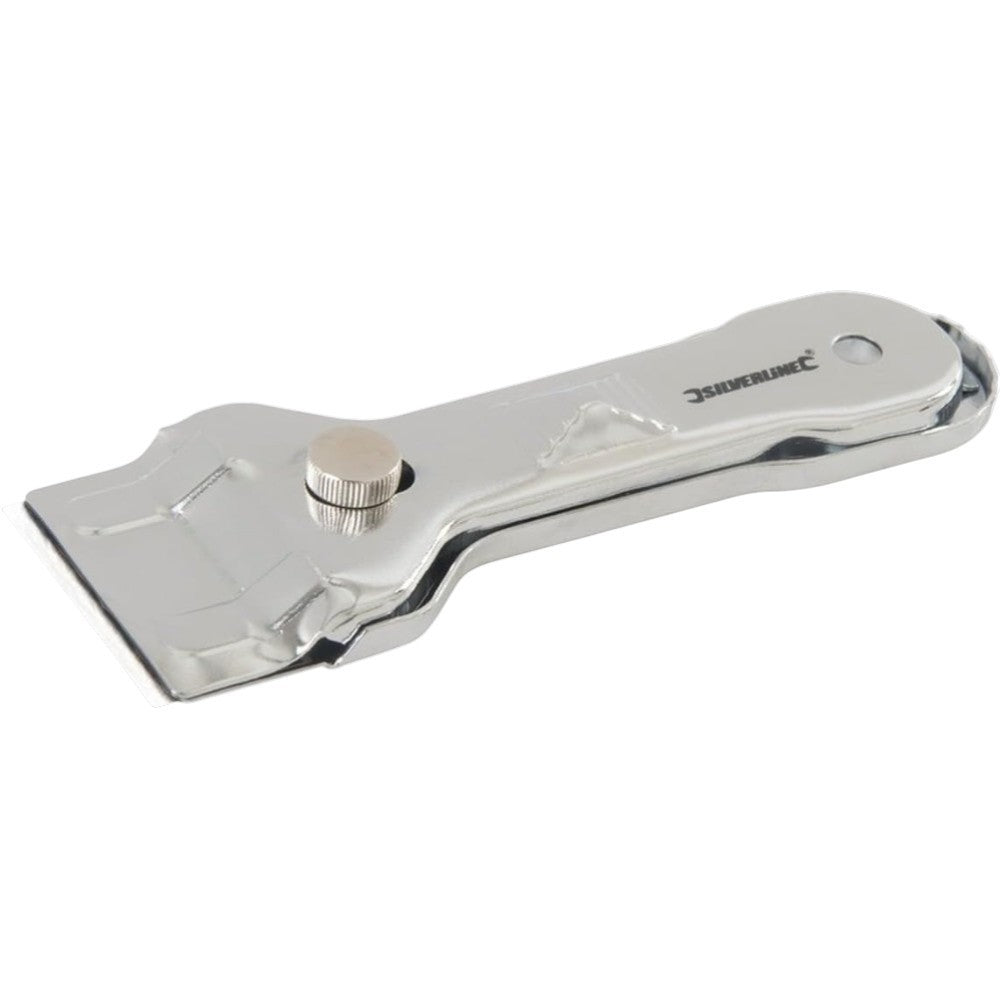 Retractable Steel Window Scraper Glass Paint Removal Sticker Glue Tool