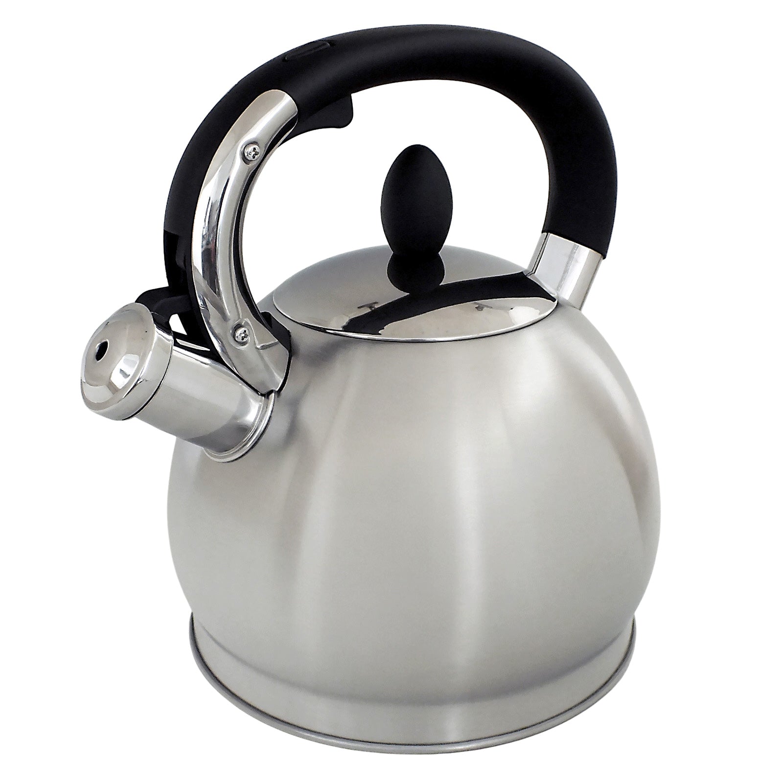 3.5L Stovetop Whistling Kettle with Stylish Brushed Stainless Steel Finish | Suitable for Electric, Induction and Gas Hobs