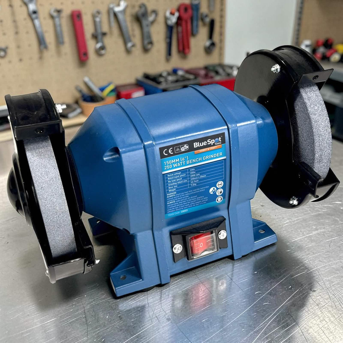 150mm (6") 250W Twin Bench Grinder and Polisher | Lifetime Warranty