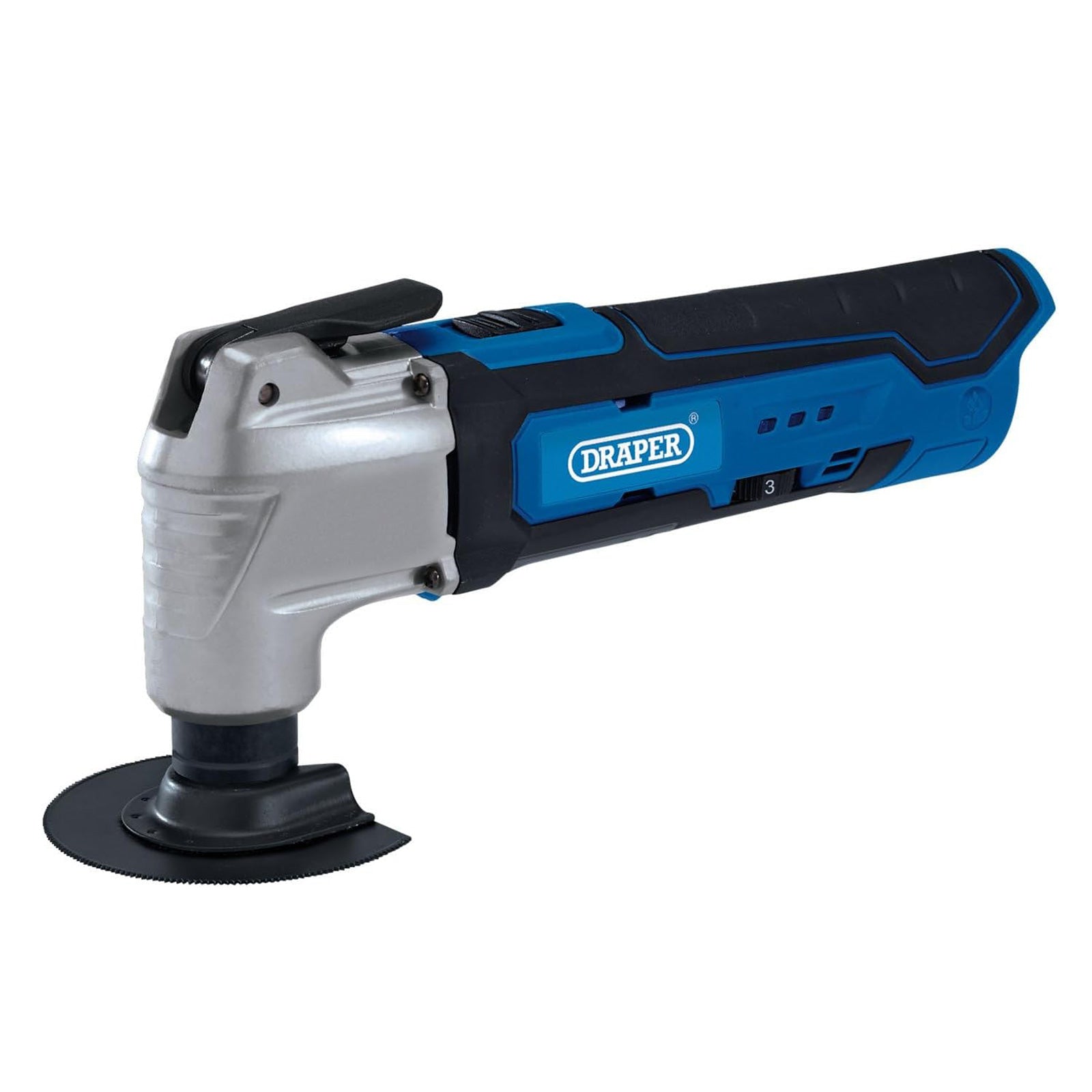 Draper 19392 33pc Cordless 12V Oscillating Multitool Set | Li-ion Battery, Fast Charger & Case