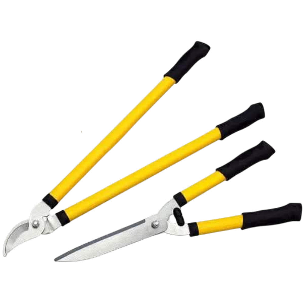 Garden Tools Set Bypass Tree Branch Lopper Hedge Shears Pruning 2PCE