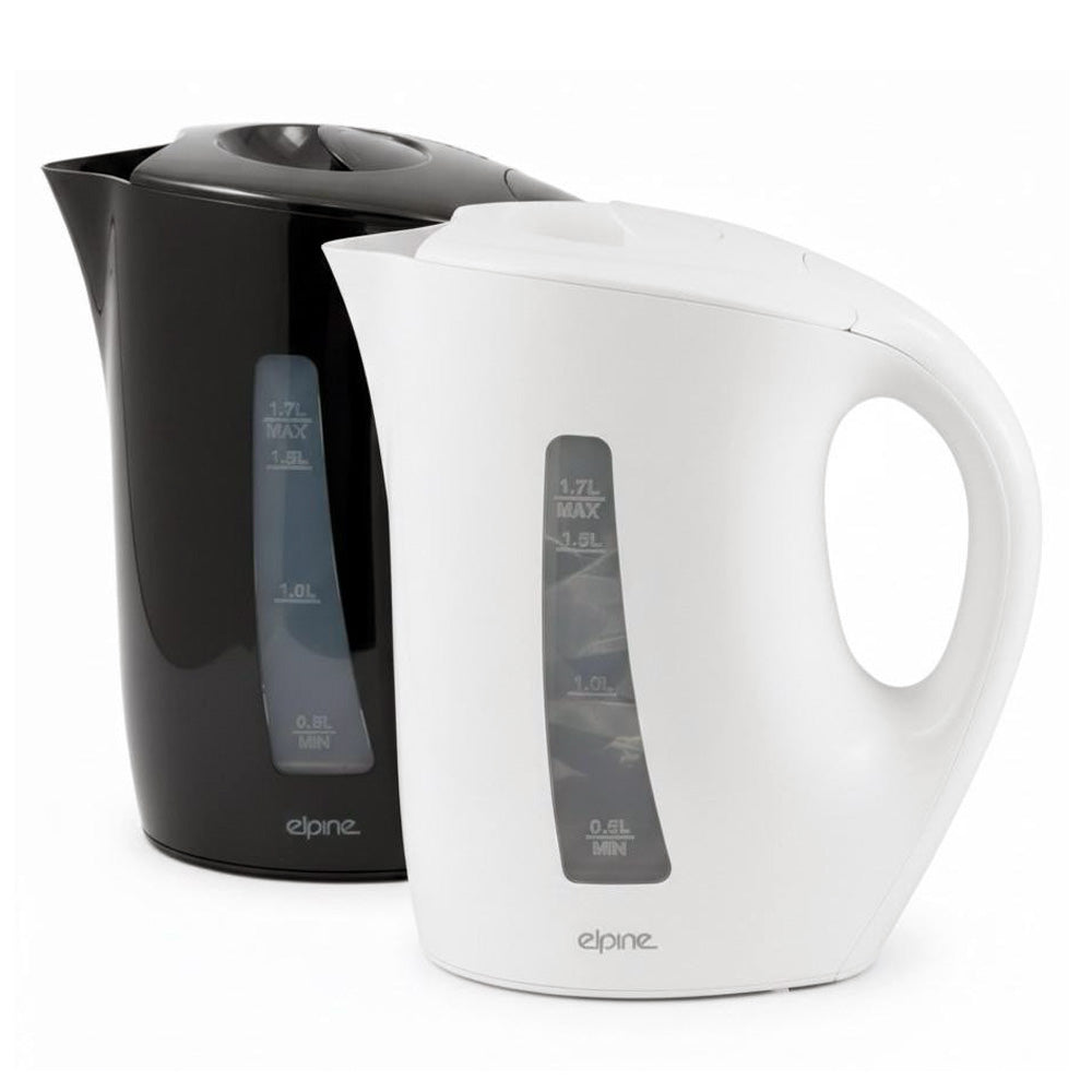 Cordless Electric Kettle 2200W Fast Boil 1.7L Auto Shut-Off - White or Black