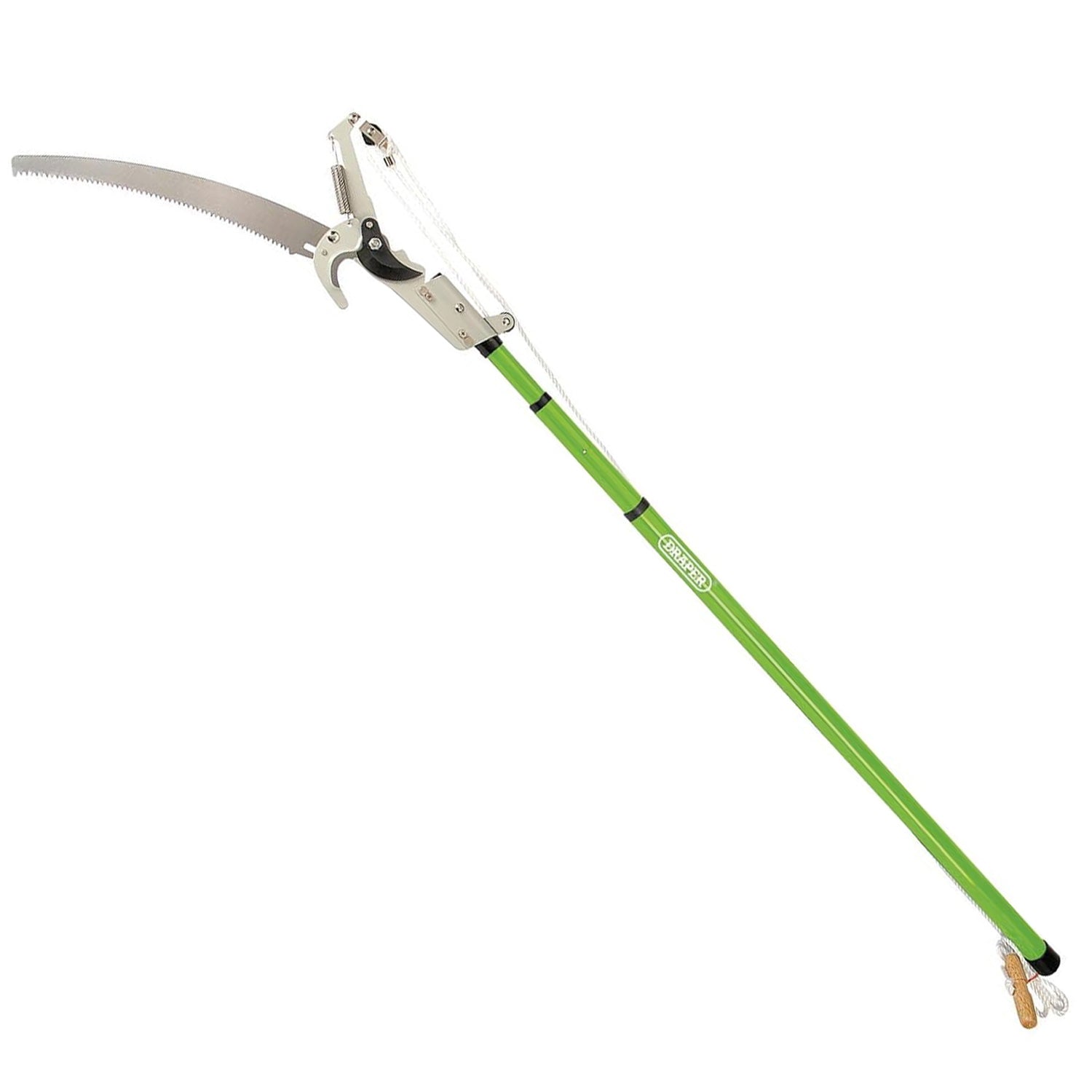Draper 33855 Tree Branch Pruner with 2.5m Telescopic Handle Garden Lopper Cutter