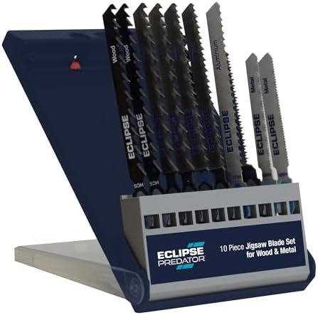 Eclipse Professional Tools EPT-WM10 10 Piece Jigsaw Blade Set for Wood & Metal Cutting