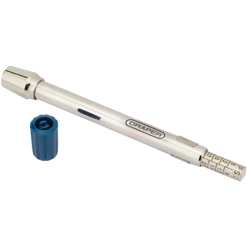 Draper Tyre Pressure Gauge With End Mount 51536