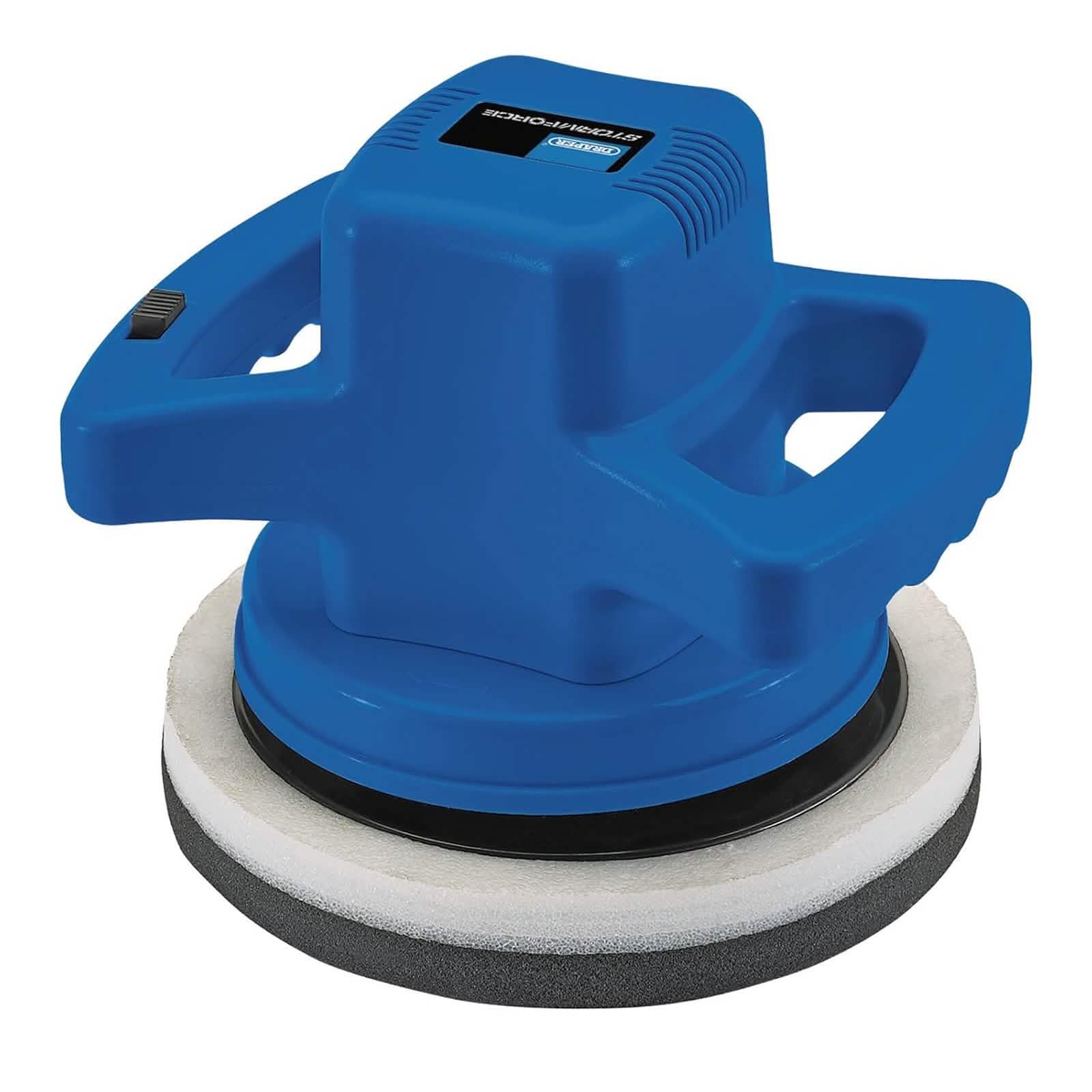 Draper 110W Electric Car Polisher | Handheld Polishing Machine plus 8 Bonnets