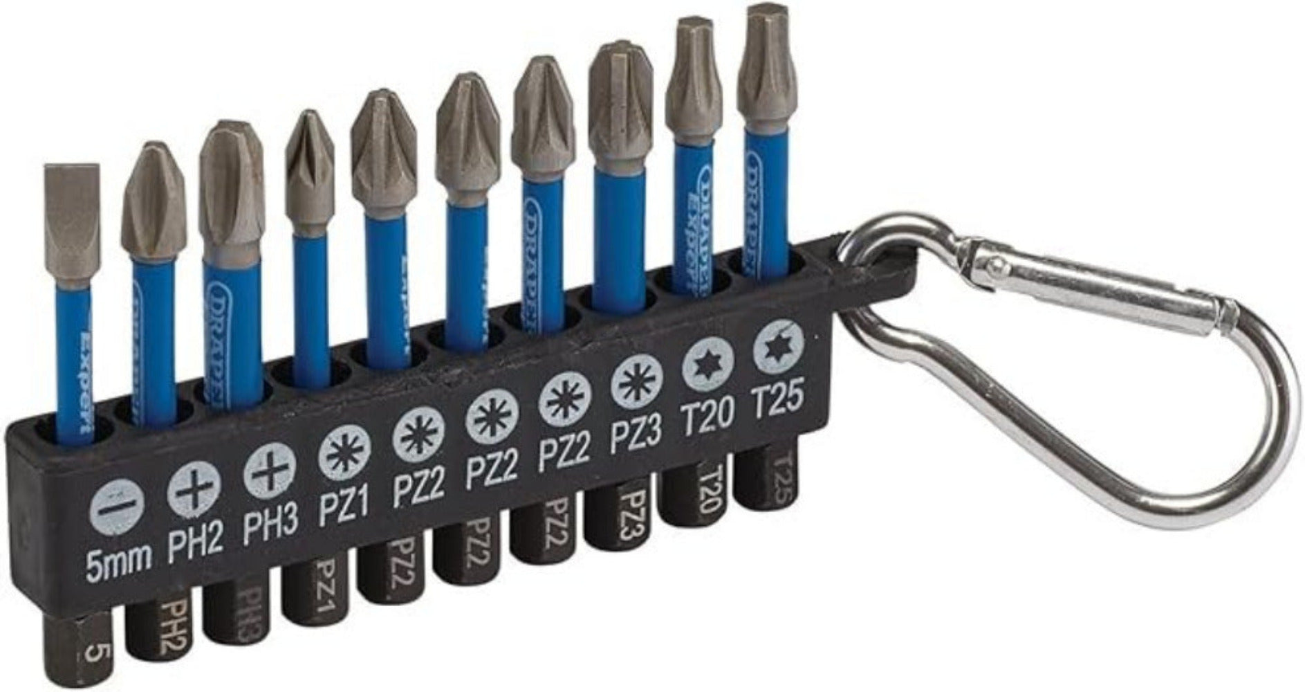 Draper 04933 Impact Rated Screwdriver Bit Set, 50mm (10 Piece)