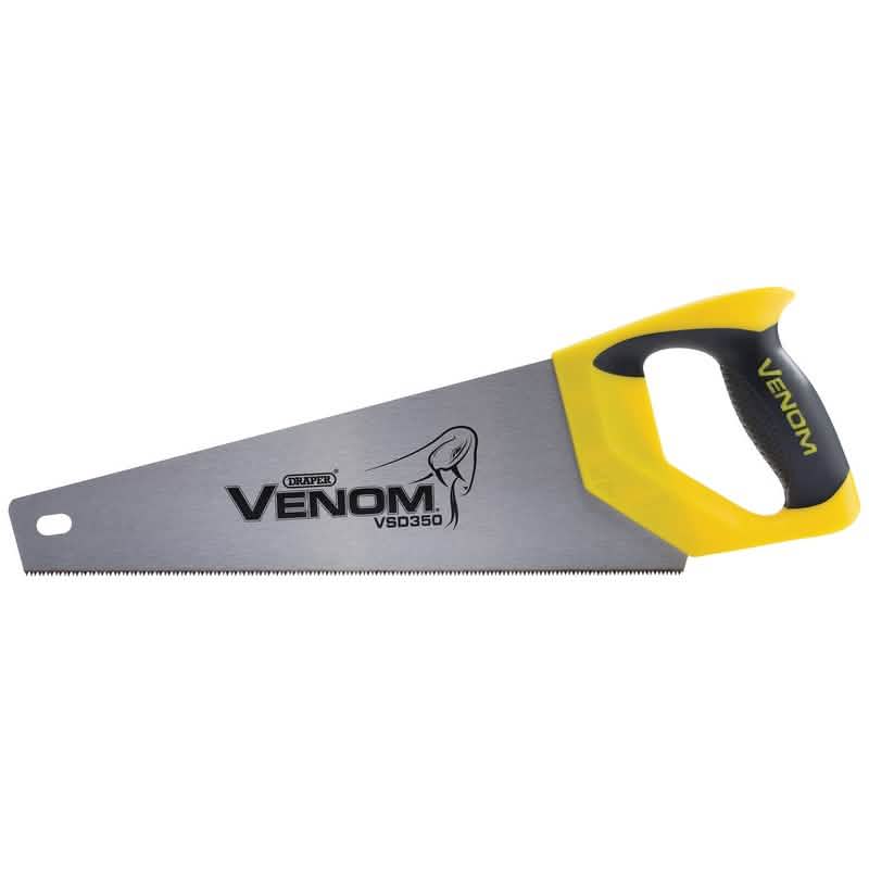 Draper Venom Second Fix Double Ground Tool Box Saw, 350Mm, 11Tpi/12Ppi 80874