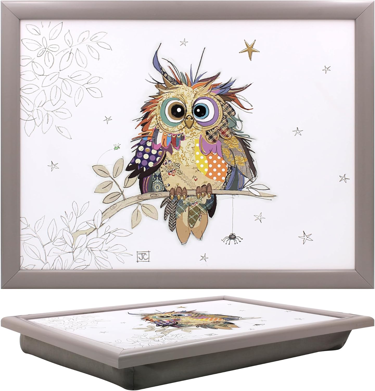 Otto the Owl Lap Tray Cushioned Laptop Tray with Padded Bean Bag Base