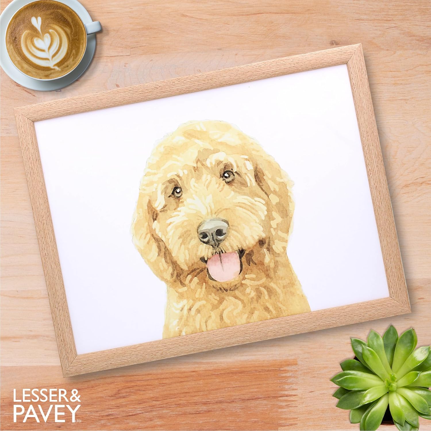 Cockapoo Dog Lap Tray Cushioned Laptop Tray with Padded Beanbag Base | Ideal for TV Dinners or Bed