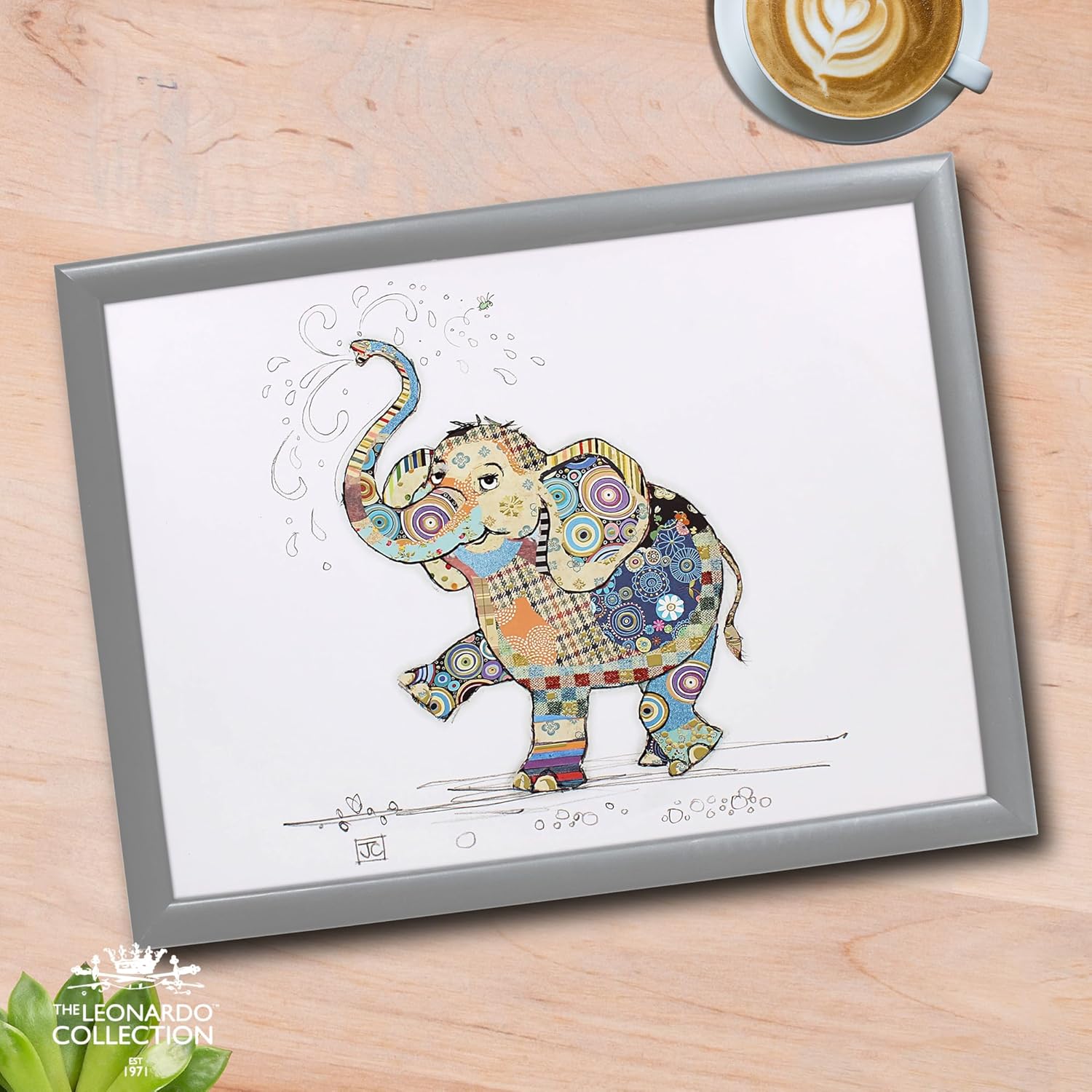 Eddie the Elephant Lap Tray Cushioned Laptop Tray with Padded Bean Bag Base