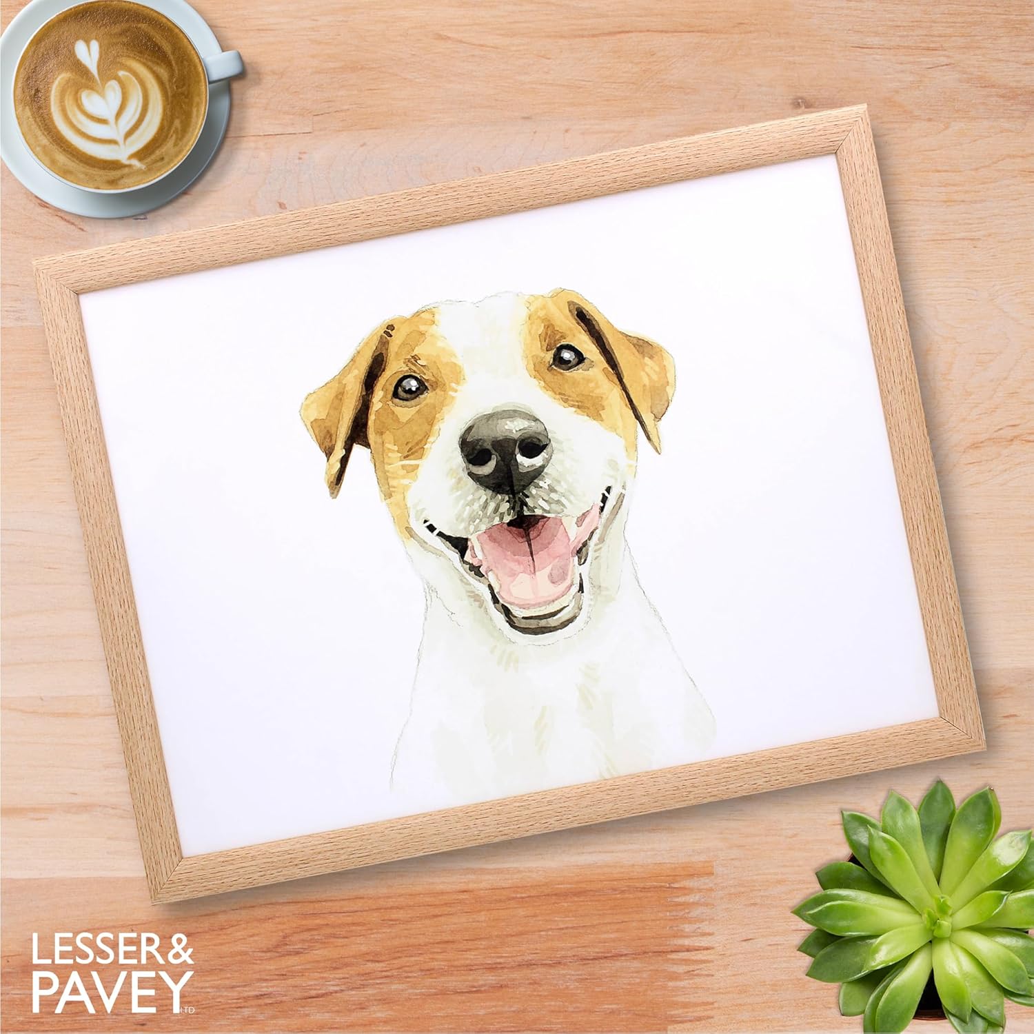 Jack Russell Lap Tray Cushioned Laptop Tray Padded Beanbag Base TV Dinners Bed