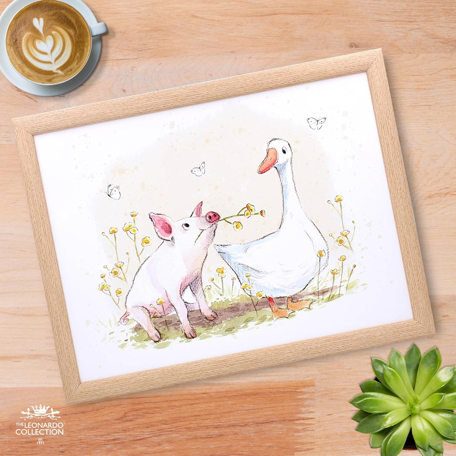 Pig & Duck Lap Tray Cushioned Laptop Tray Padded Beanbag Base TV Dinners Bed