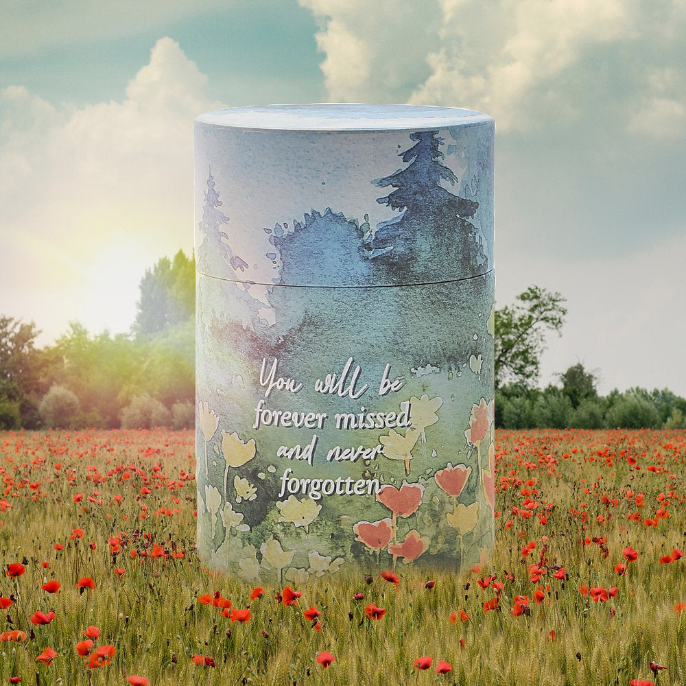 Thoughts of You Scatter Ashes Tube 12cm - Flowers