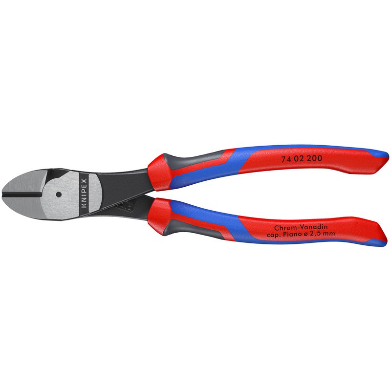 Knipex 74 02 200 High Leverage Diagonal Side Cutter With Comfort Grip Handles, 200Mm Dr-88145