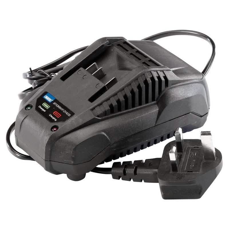 Draper 89425 Storm Force 20V Charger For Power Interchange Range Of Batteries