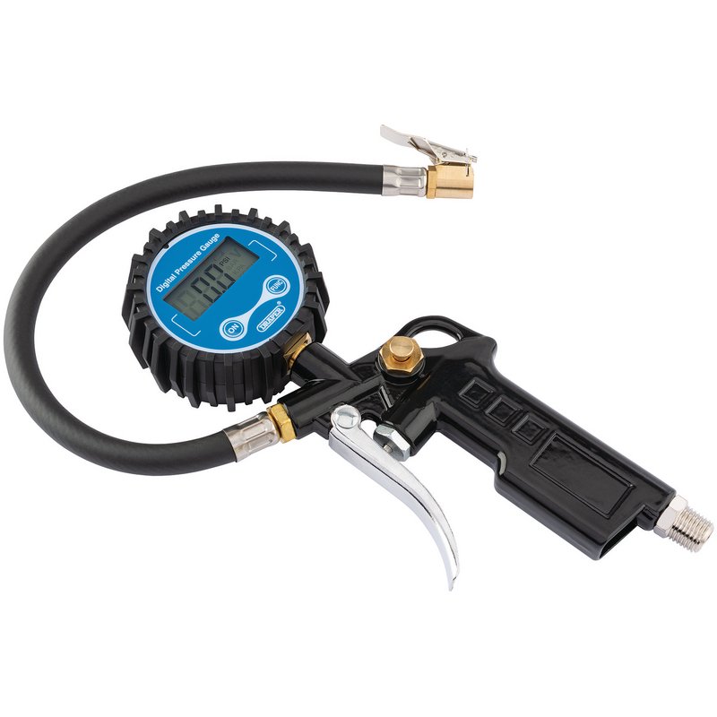Draper Digital Tyre Air Inflator Pistol-Grip 91313