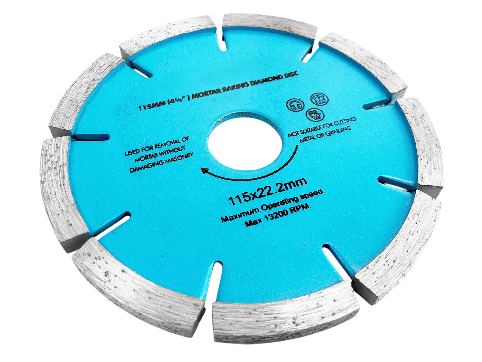2pk 115mm Mortar Raking Diamond Disc plus 110mm Tile Cutting Diamond Blade | 4.5" Angle Grinders