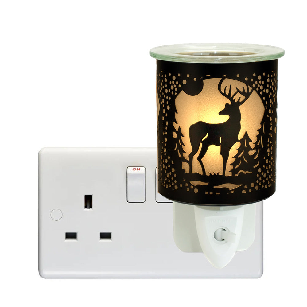 Stag Plug In Scented Wax Melter Warmer Deer Forest Electric Aroma Diffuser Lamp