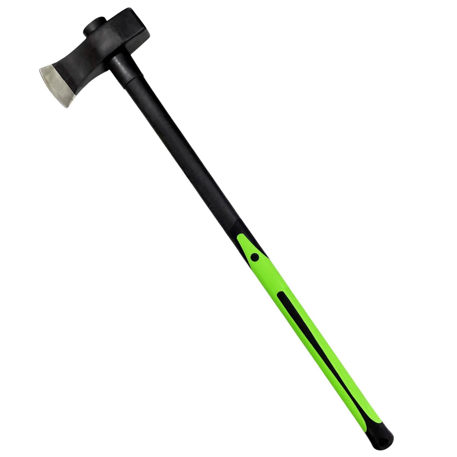 6lb Log Splitting Maul Axe Fibreglass Shaft Soft Grip Rubber Handle Tree Felling