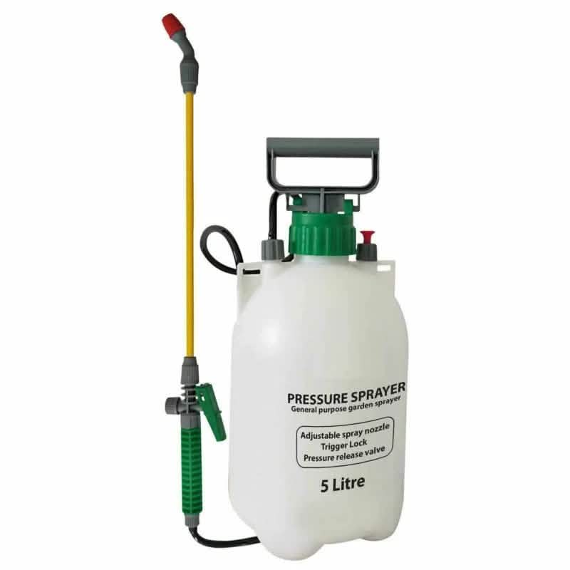 5 LITRE GARDEN KNAPSACK WEEDKILLER CHEMICAL PRESSURE SPRAYER 5L