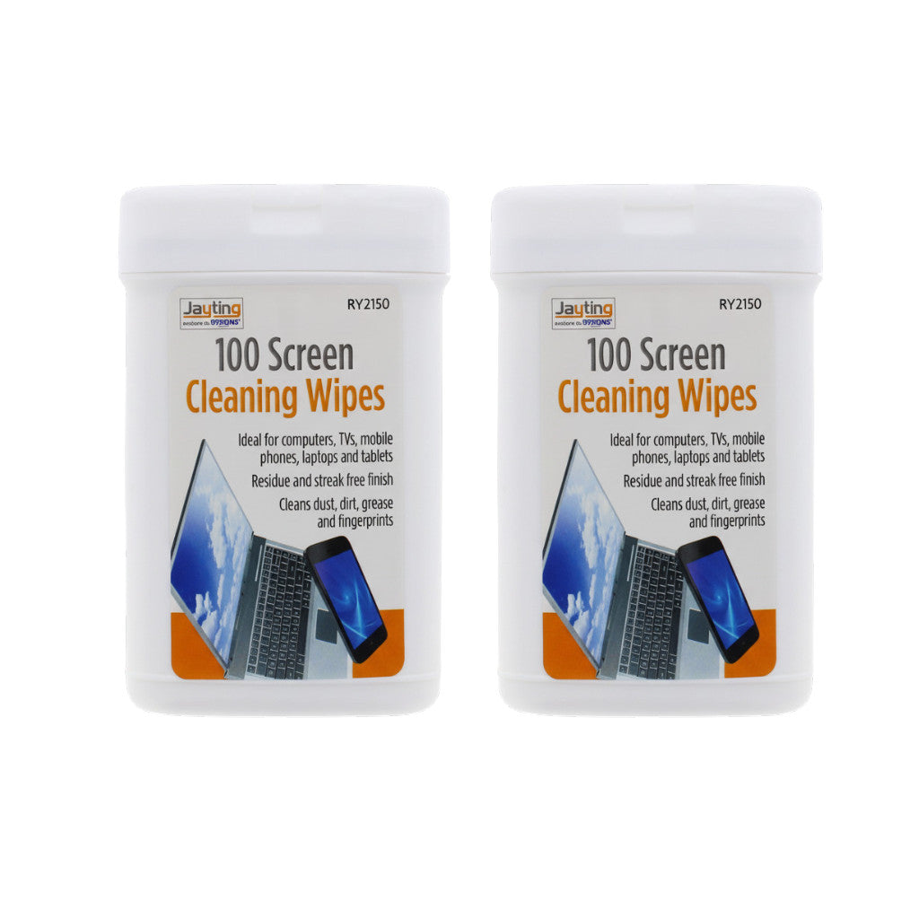 Screen Wipes 200 Pack - TV Laptop PC Phone Monitor Cleaning Wipes