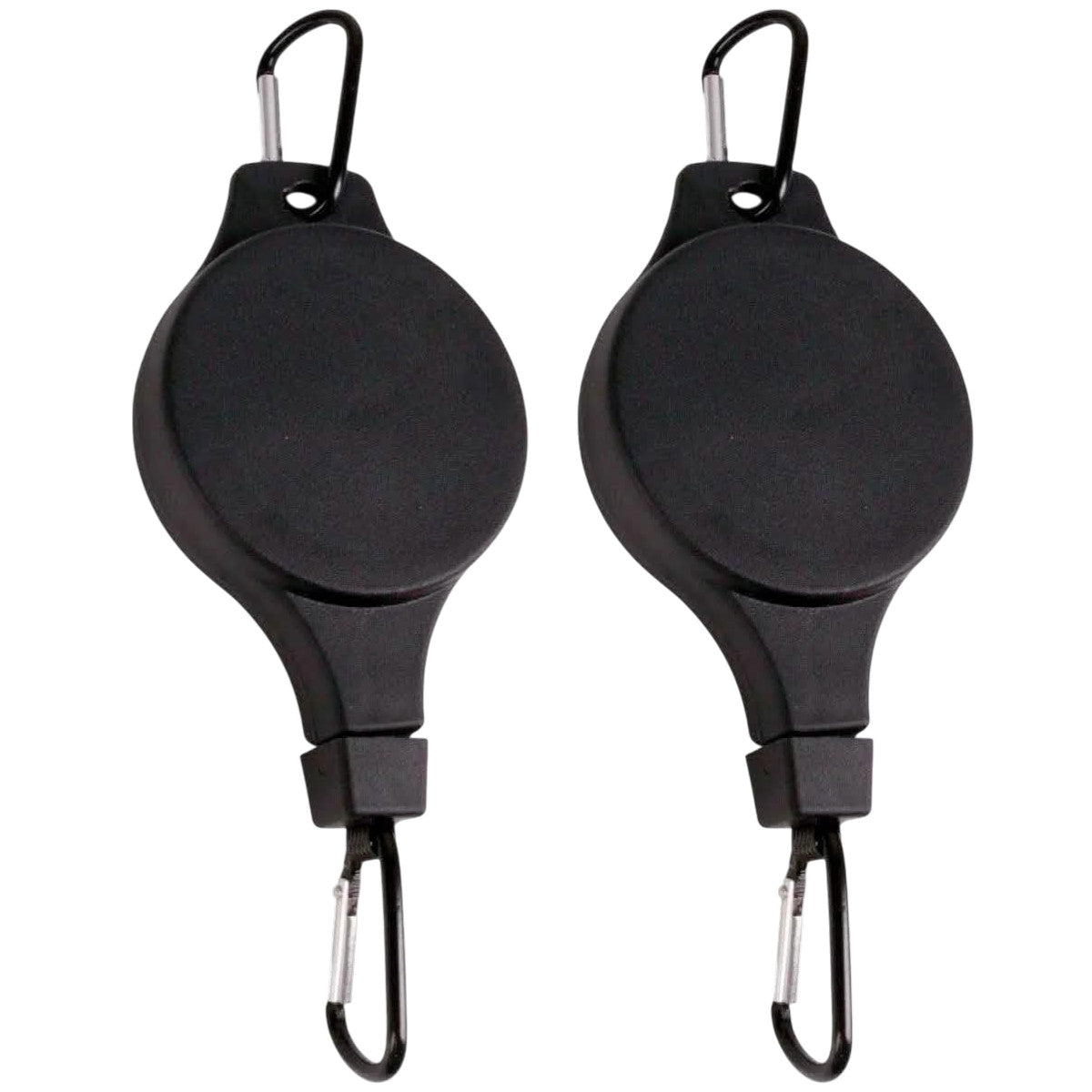 2-PACK Retractable Hanging Basket Pulley with Carabiner Hooks