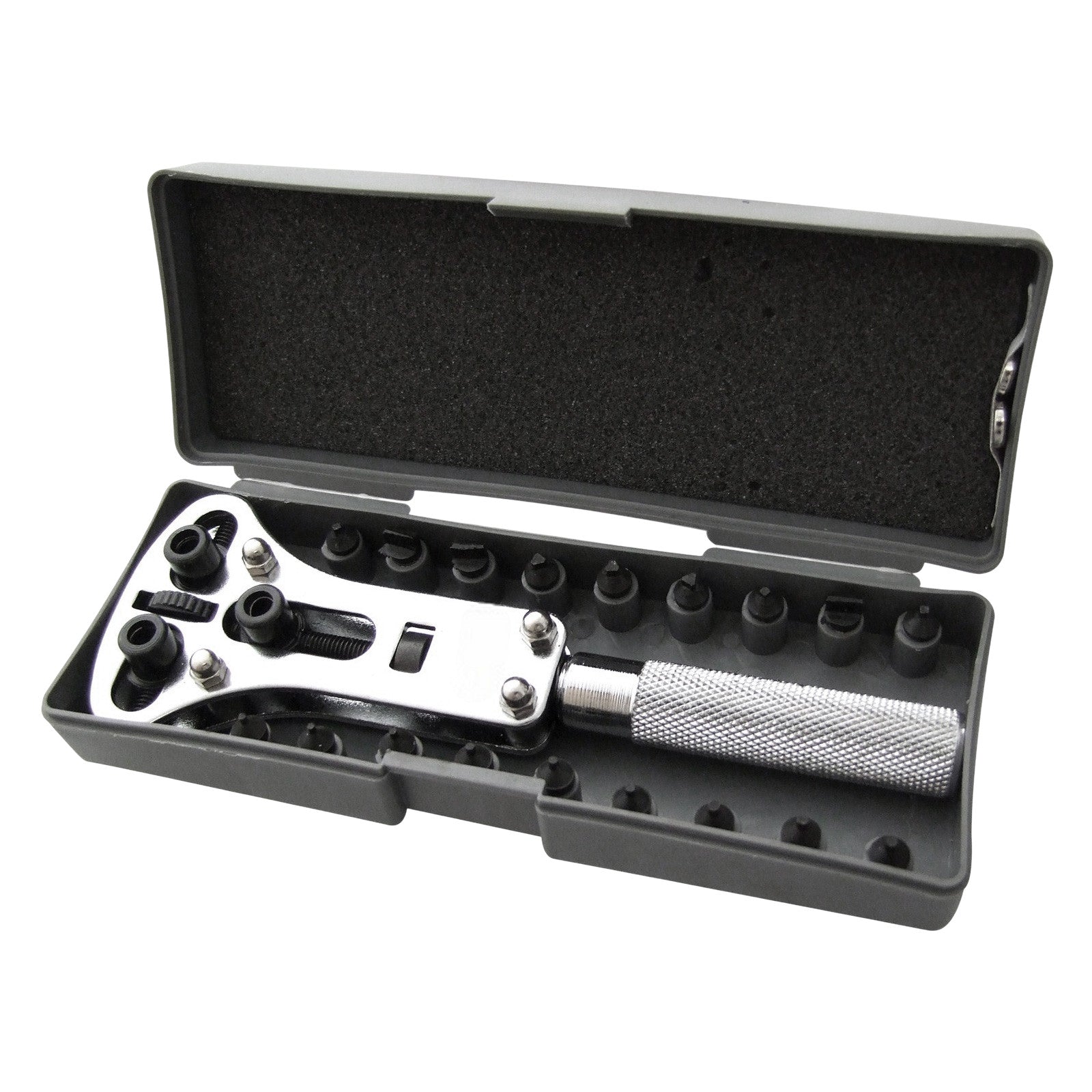 145pc Watch Repair Tools inc. Case Opener Link Remover Watchmakers Hammers and Eye Loupes