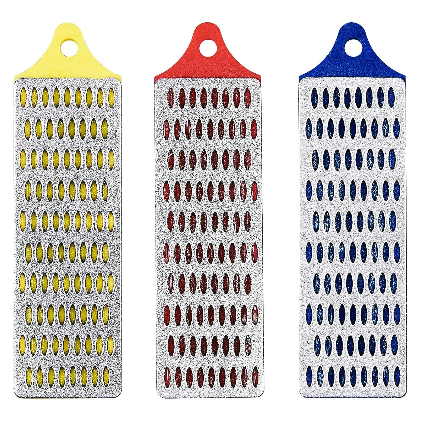 3pc Mini Diamond File Sharpening Stones Whetstone Honing Set | For Knives Chisels Hand Tools