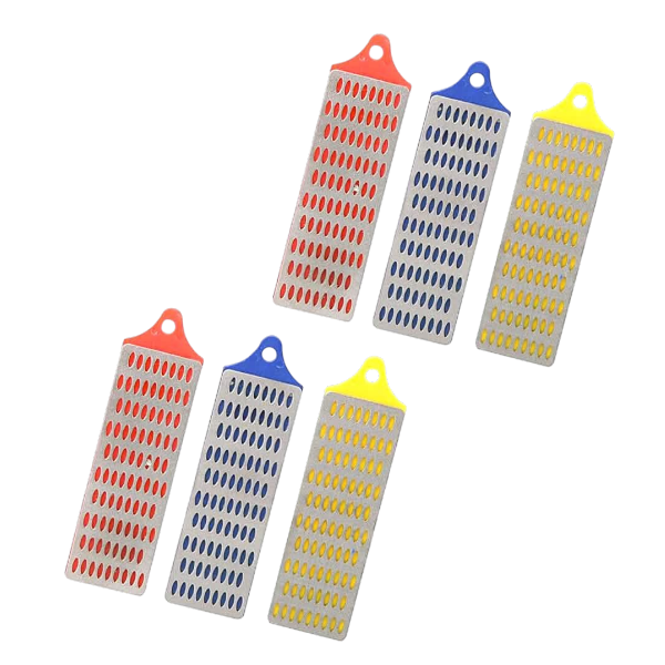 6pc Mini Diamond File Sharpening Stones Whetstone Honing Set | For Knives Chisels Hand Tools (Copy)