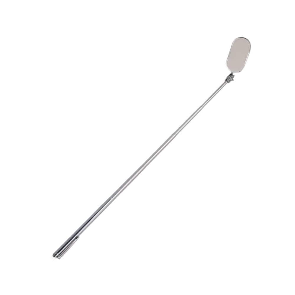 4PC - Telescopic Extending Inspection Mirror Oval Mechanics Tool + Telescopic Magnetic Pick-Up + 2 Screwdrivers