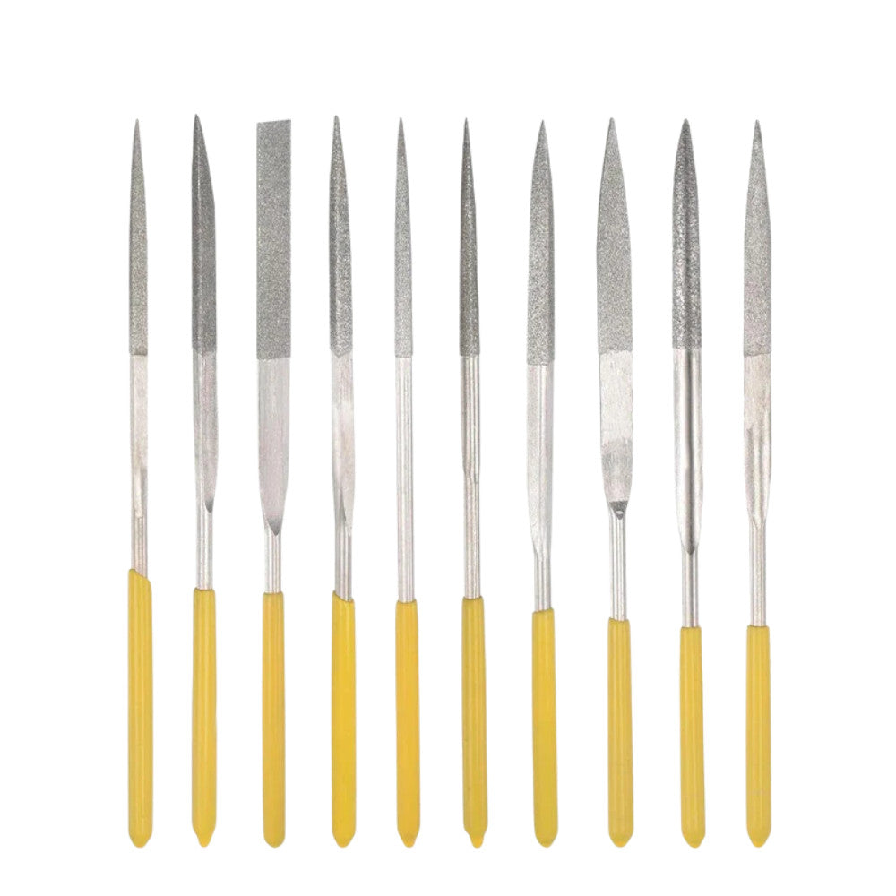 Diamond Needle File Assorted Precision Set - 10PC - 5 Year Warranty