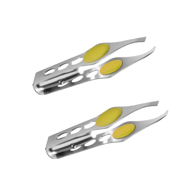 2x Tweezers with LED Light Stainless Steel Eyebrow Plucker | Model Making, Crafts and Hobbies