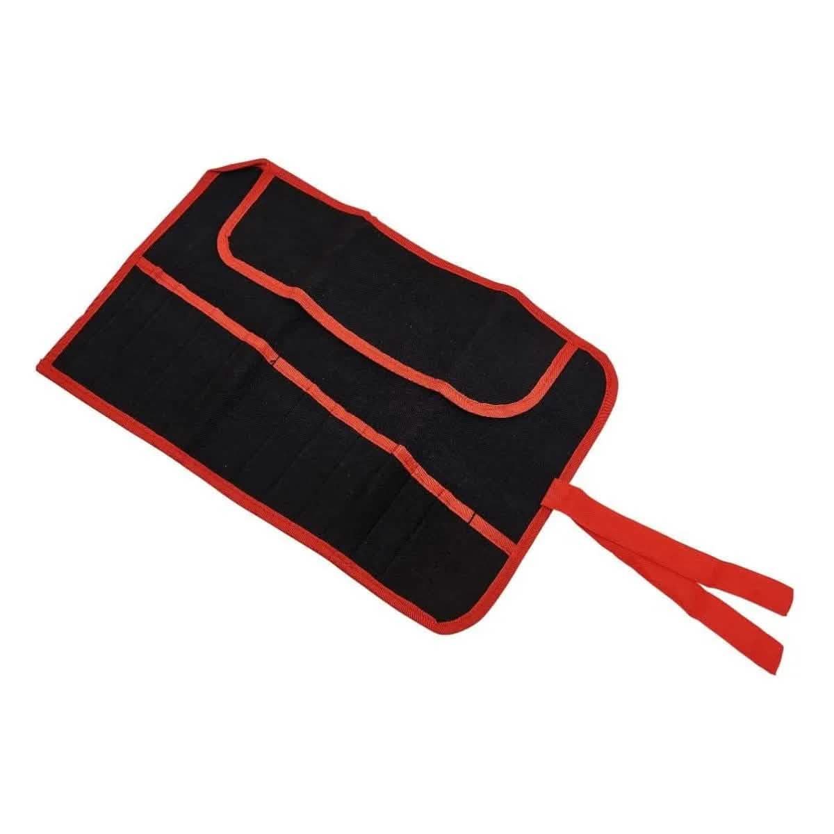 Amtech AMTECH® WATER RESISTANT CANVAS TOOL ROLL 12 POCKET COMPARTMENT STORAGE POUCH