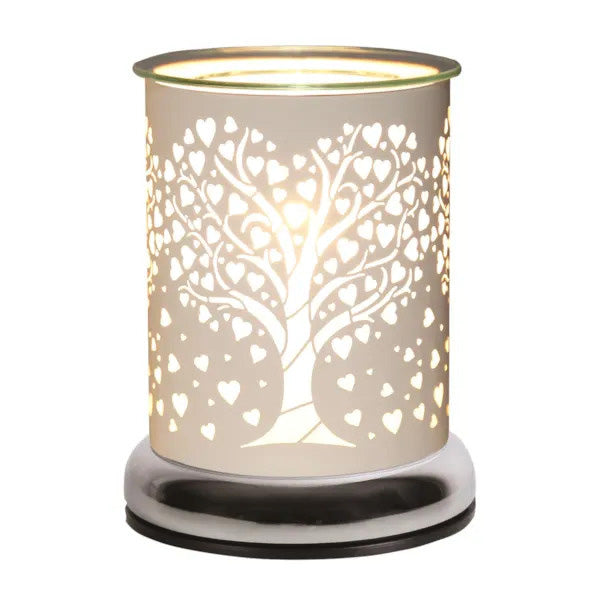 Scented Wax Tart Melter Warmer Aroma Touch Lamp Fragrance Diffuser | Tree of Life Silhouette