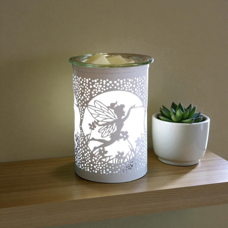 LED Scented Wax Tart Melter Warmer White Fairy Aroma Fragrance Diffuser Lamp