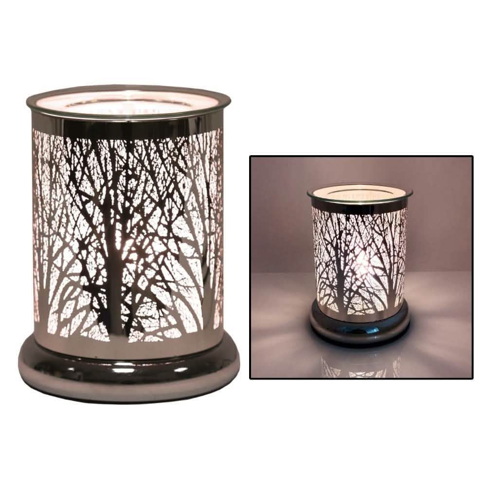 Aroma Accessories Oil Burner ELECTRIC TOUCH CONTROL WAX MELT BURNER LAMP AROMATHERAPY - FOREST SILHOUETTE