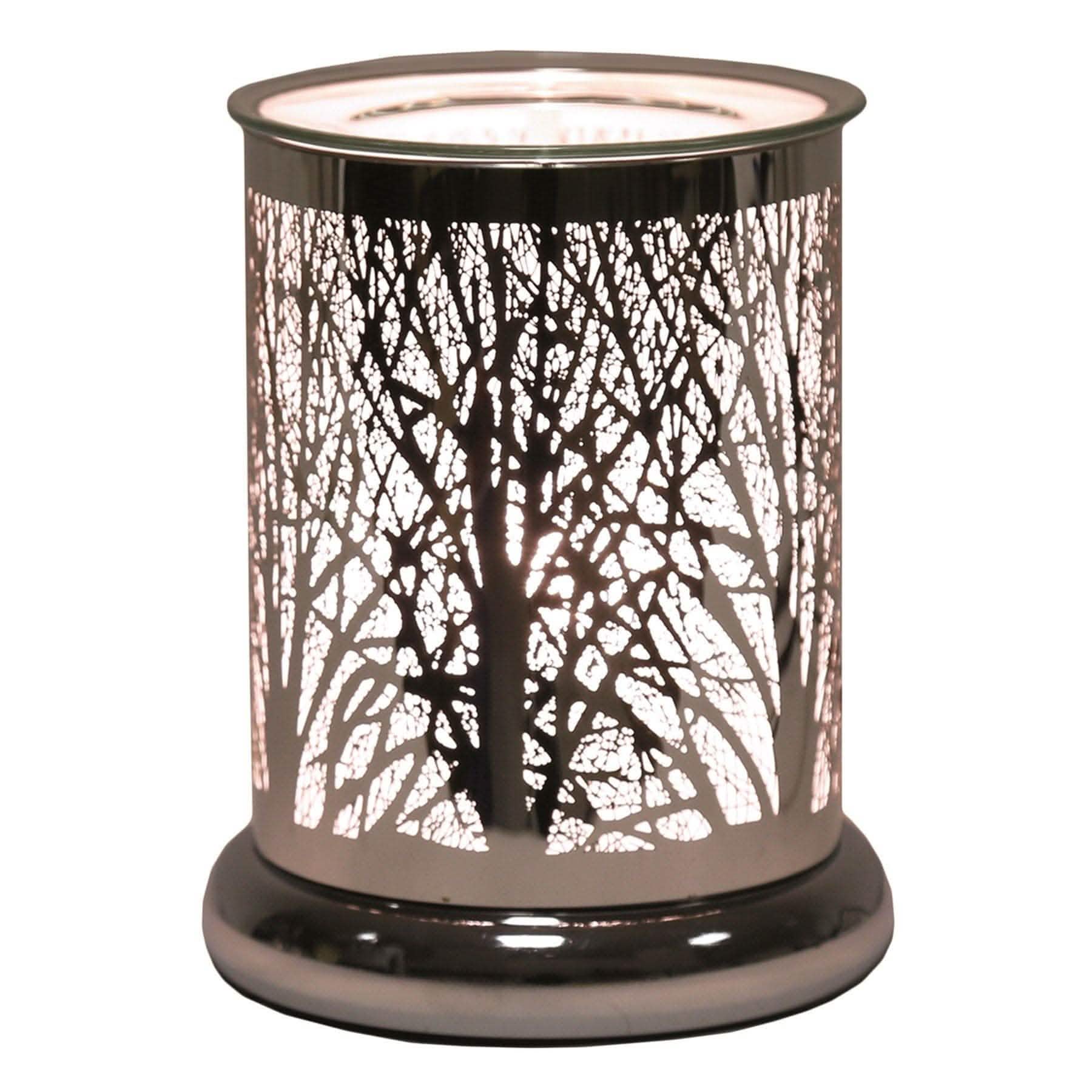 Aroma Accessories Oil Burner ELECTRIC TOUCH CONTROL WAX MELT BURNER LAMP AROMATHERAPY - FOREST SILHOUETTE