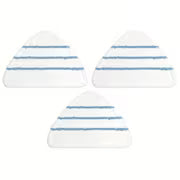 GFRED 1/2/3pcs Triangle Steam Mop Replacement Pads Compatible with X5/H2O/H20 Steam Mop Wear Resistant High Dirt And Water Absorption Flat Floor Mop Premium Microfiber Cleaning Accessories Blue Stripe 28.45x19.56cm