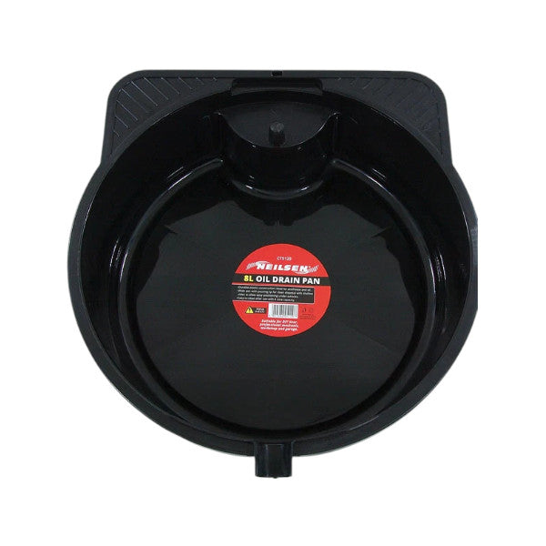 8 Litre Oil Drain Pan Tray Draining Engine Oil - Neilsen