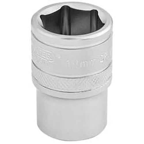 Draper Draper 6 Point Metric Socket, 1/2" Sq. Dr., 18Mm Dr-16608