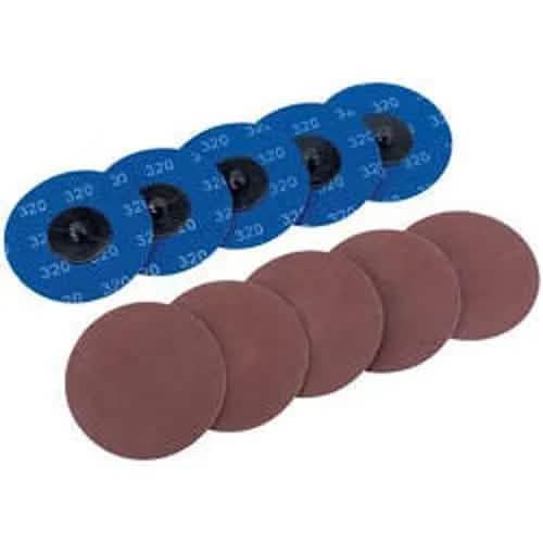 Draper Draper Aluminium Oxide Sanding Discs, 75Mm, 320 Grit (Pack Of 10) Dr-75620