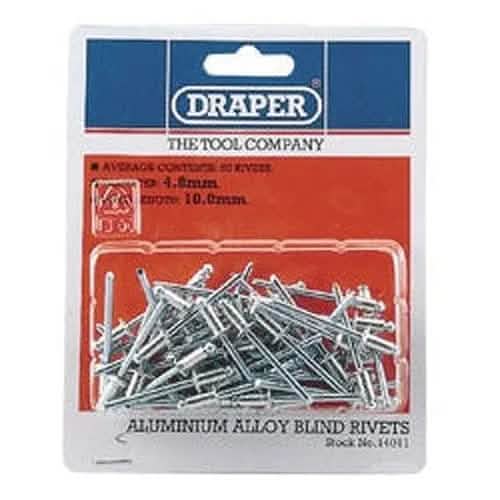 Draper Draper Blind Rivets, 4.8 X 10Mm (50 Piece) Dr-14011