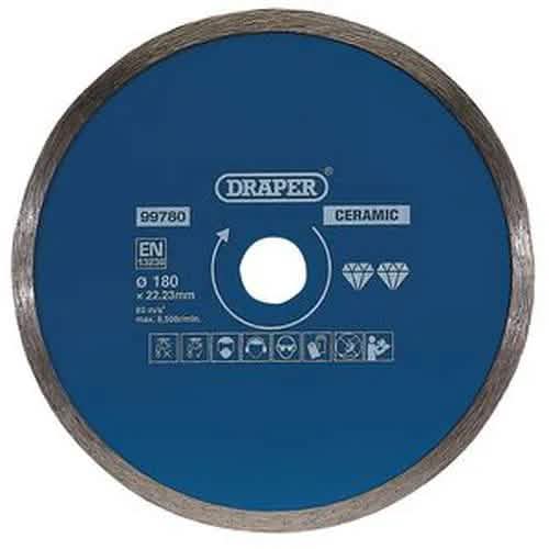 Draper Draper Continuous Diamond Blade, 180Mm Dr-99780