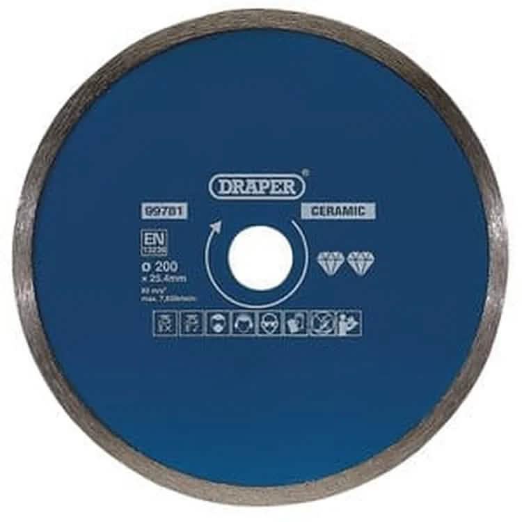 Draper Draper Continuous Diamond Blade, 200Mm Dr-99781