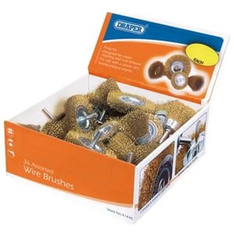 Draper Draper Countertop Display Of Cup And Rotary Wire Brushes Dr-41440