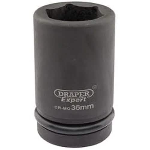 Draper Draper Expert Hi-Torq 6 Point Deep Impact Socket, 1" Sq. Dr., 36Mm Dr-05150