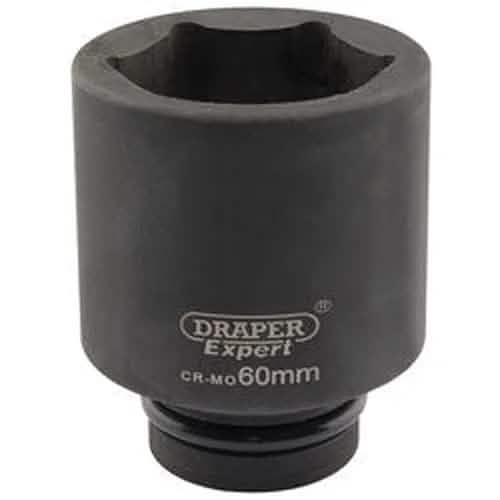 Draper Draper Expert Hi-Torq 6 Point Deep Impact Socket, 1" Sq. Dr., 60Mm Dr-05157