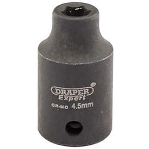 Draper Draper Expert Hi-Torq 6 Point Impact Socket, 1/4" Sq. Dr., 4.5Mm Dr-05003