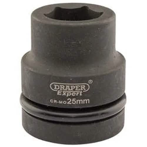 Draper Draper Expert Hi-Torq 6 Point Impact Socket, 1" Sq. Dr., 25Mm Dr-05106